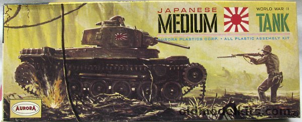 Aurora 1/48 Japanese Type 97 Chi-Ha Medium Tank, 313-98 plastic model kit